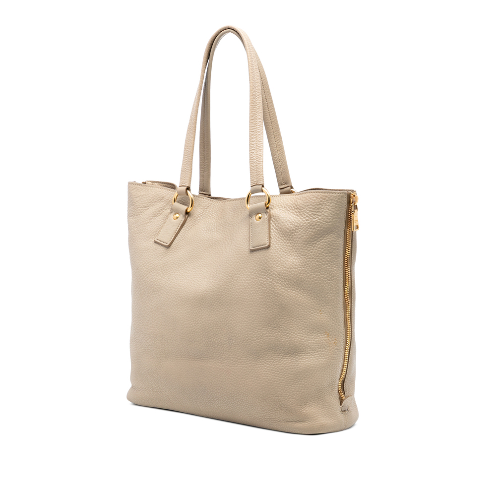 Pre-Loved Prada Vitello Daino Side Zip Shopper Tote - Picture 2 of 6